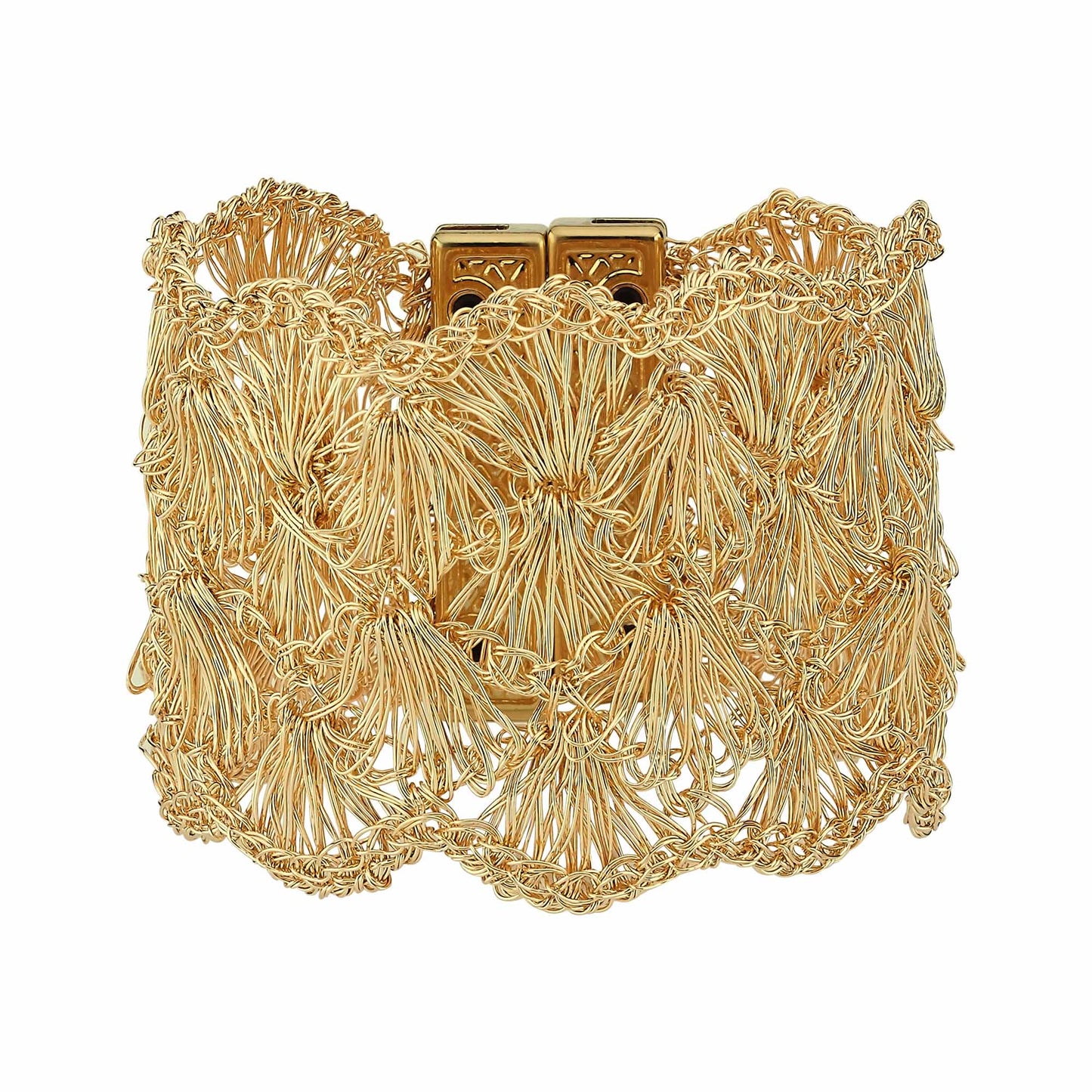 Wide Crochet Bracelet