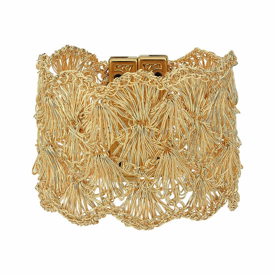 Wide Crochet Bracelet