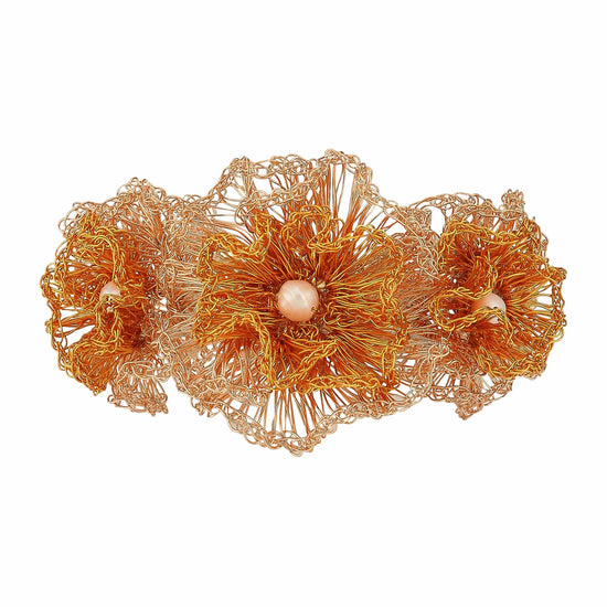 Flower Crochet Bracelet