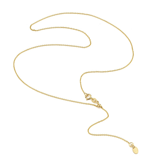 18k Gold Adjustable Chain Necklace