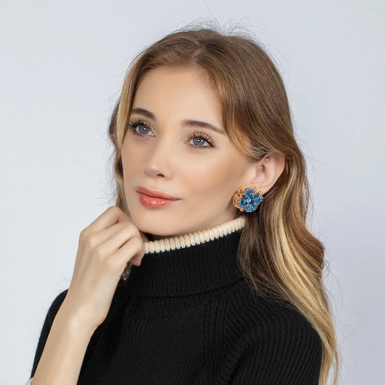 Load image into Gallery viewer, Flower Crochet Earrings
