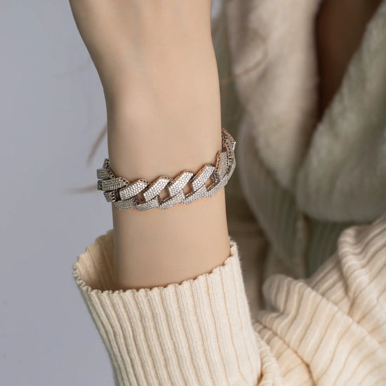 Load image into Gallery viewer, 14K WHITE GOLD MIAMI CUBAN BRACELET
