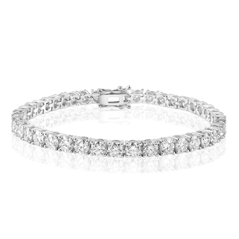 14K WHITE GOLD TENNIS BRACELET