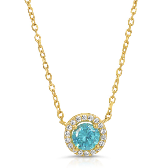 Load image into Gallery viewer, Yellow Gold Chain Gemstone Necklace
