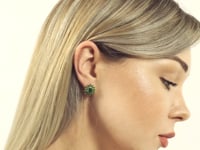 Load and play video in Gallery viewer, flower-earrings_green

