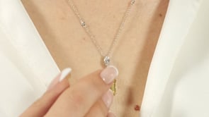Load and play video in Gallery viewer, Baguette-diamond-necklace_yellow
