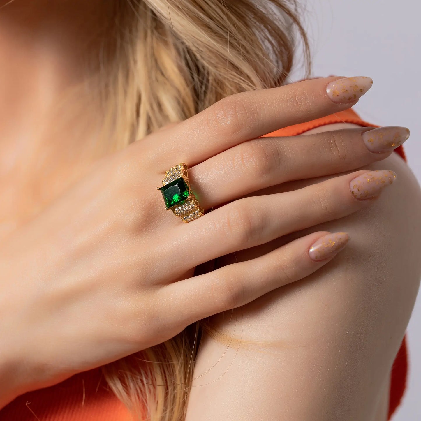 Emerald-baquette-ring-925k-silver_green