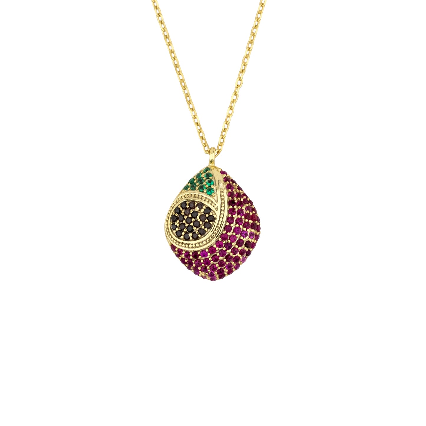 Gold-Chain-Crystal-Necklace_colorful-stone
