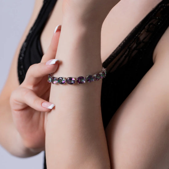 Load image into Gallery viewer, silver-bracelet_colorful
