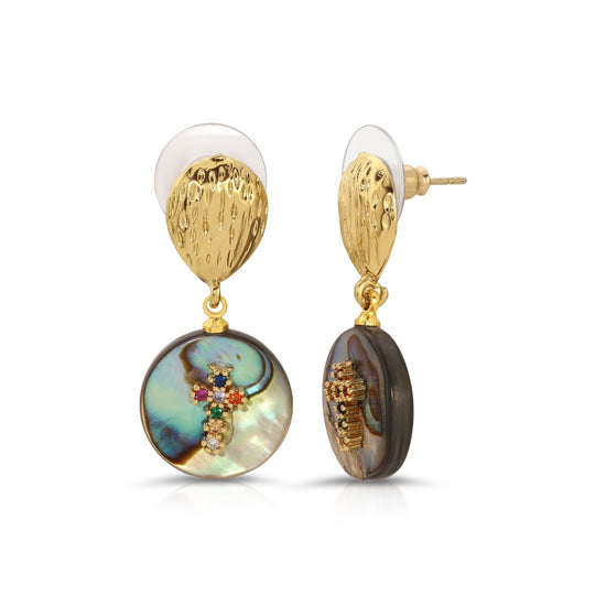 dangle-cross-earrings_colorful-pearl