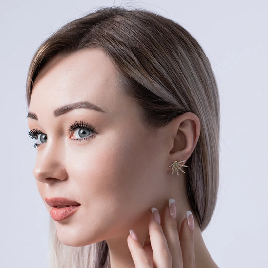 Load image into Gallery viewer, Sparkly-earrings_yellow
