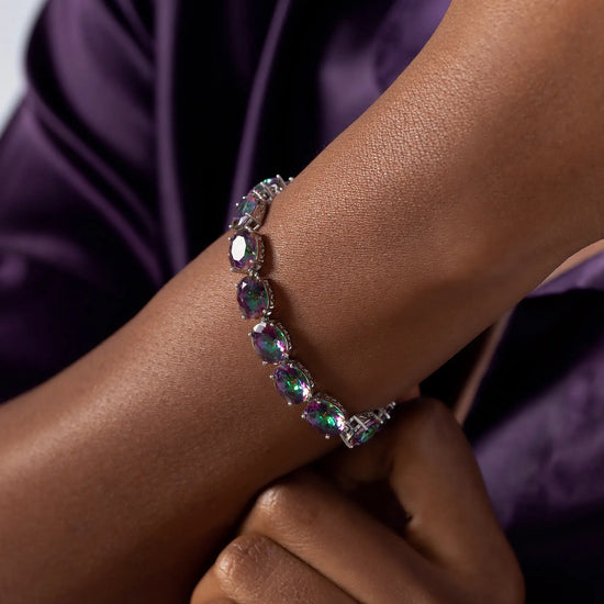 Load image into Gallery viewer, silver-bracelet_colorful
