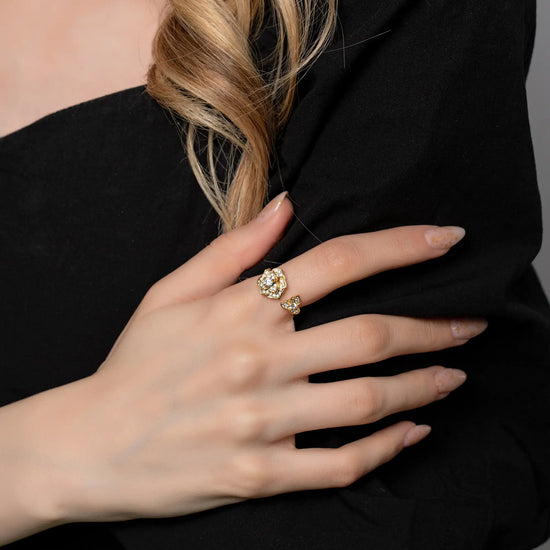 Load image into Gallery viewer, Flower-ring_yellow
