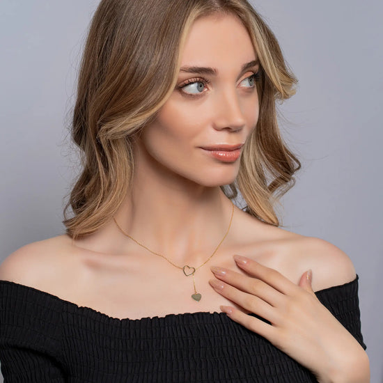 Load image into Gallery viewer, heart-necklace_yellow
