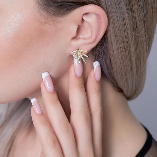 Load image into Gallery viewer, Sparkly-earrings_yellow
